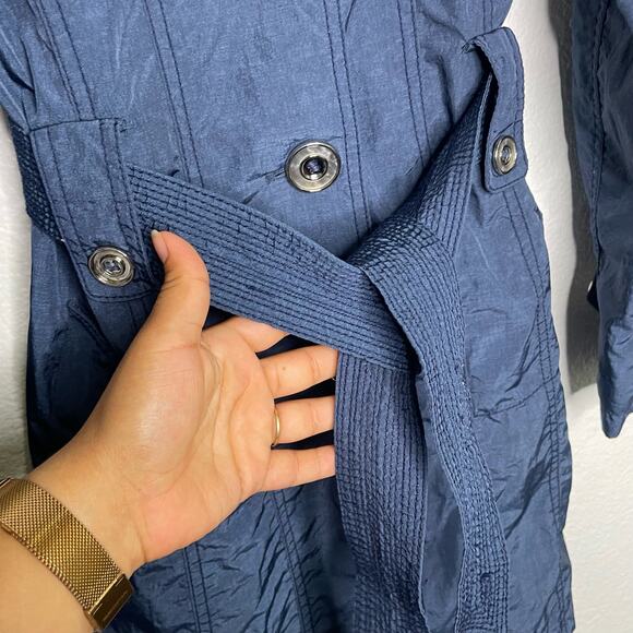 Laundry by Shelli Segal Womens Jacket Size XS Blue Button Front Long Sleeve - Picture 15 of 16